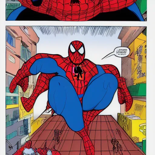 Image similar to obese spiderman