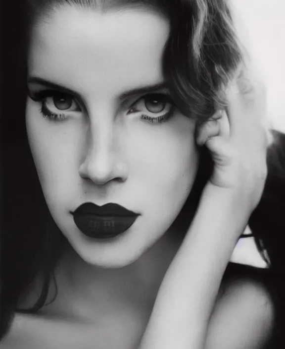 Image similar to lana del rey by thomas ruff