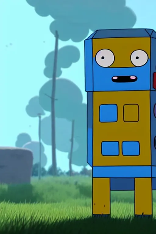 Image similar to BMO from adventure time hyper realistic, very realistic, unreal engine 4k