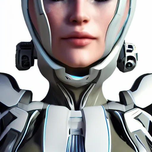 Prompt: beutiful white girl cyborg, artstaition, unreal engine