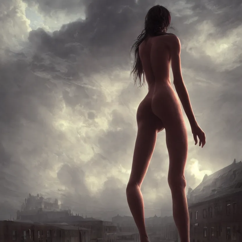 Image similar to a beautiful Cotton Mill Girl, symmetrical body, centered, dramatic angle, ornate, details, smooth, sharp focus, illustration, realistic, cinematic, artstation, award winning, rgb , unreal engine, octane render, cinematic light, macro, depth of field, blur, red light and clouds from the back, highly detailed epic cinematic concept art CG render made in Maya, Blender and Photoshop, octane render, excellent composition, dynamic dramatic cinematic lighting, aesthetic, very inspirational, arthouse by Henri Cartier Bresson