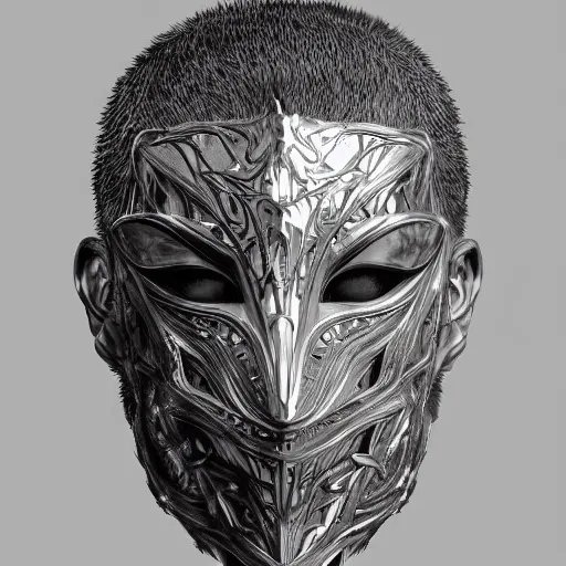 Image similar to Very very very very highly detailed epic photo of face with venetian mask, intricate, dystopian, sci-fi, extremely detailed, digital painting, artstation, concept art, smooth, sharp focus, illustration, intimidating lighting, incredible art by Tokujin Yoshioka and Artgerm and Anton Pieck