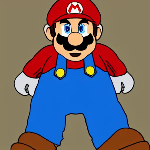 Prompt: portrait of Super Mario as Kanye West, morph