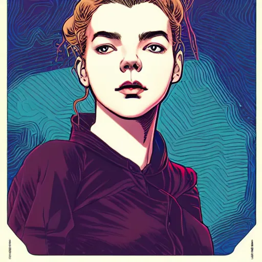 Prompt: portrait of anya taylor - joy, by laurie greasley and james stokoe, 4 k, 8 k