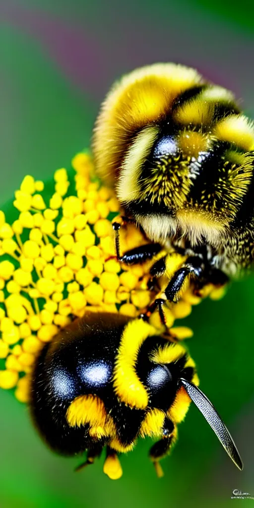 Prompt: fat fat spherical bumblebee in a flower puking pollen, airbrush 8 0 s photography, polished, 8 5 mm, intricate, sharp detailed focus airbrush