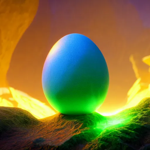 Prompt: glowing dragon egg, disney, pixar, 8 k, hd, dof, kodak film, volumetric lighting, subsurface scattering, photorealistic, octane render