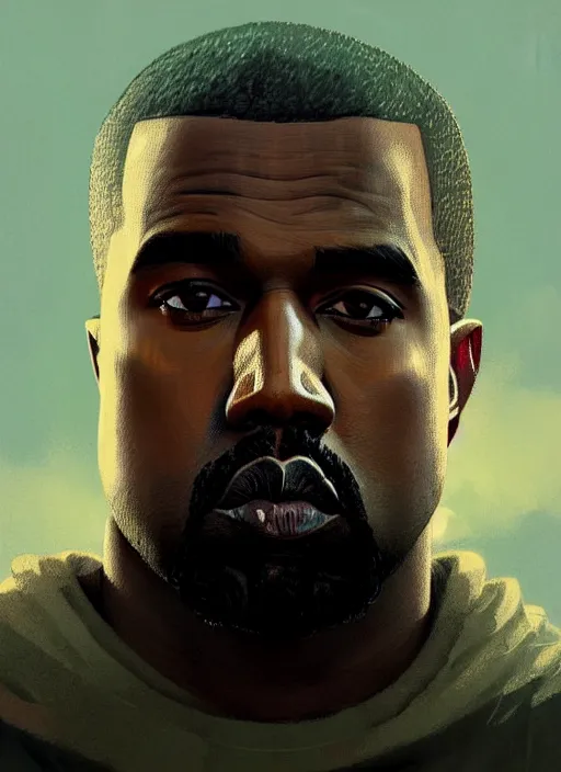 Image similar to highly detailed portrait kanye west in gta v stephen bliss unreal engine fantasy art by greg rutkowski loish rhads ferdinand knab makoto shinkai lois van baarle ilya kuvshinov rossdraws tom bagshaw global illumination radiant light detailed intricate environment