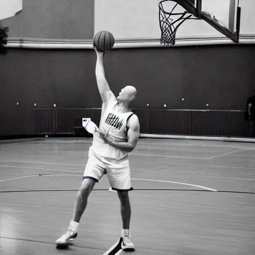 Image similar to bruce willis playing basketball, photography, high resolution 8 k, 2 0 0 7,