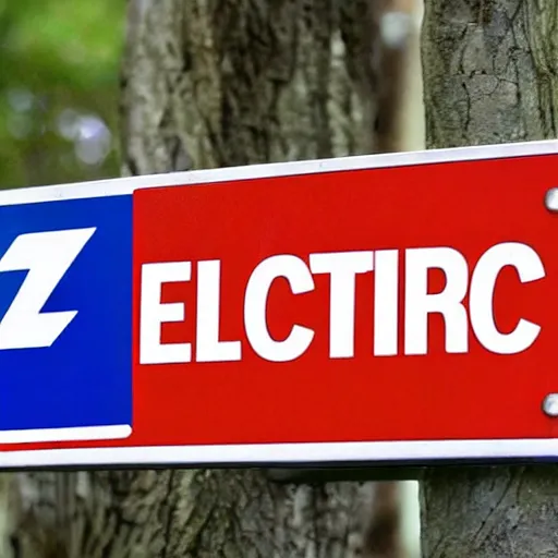 Image similar to a street sign that says Electric Avenue