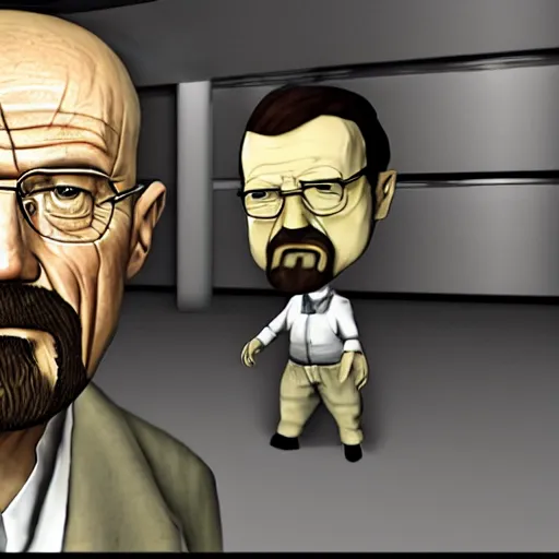 Prompt: walter white in gmod