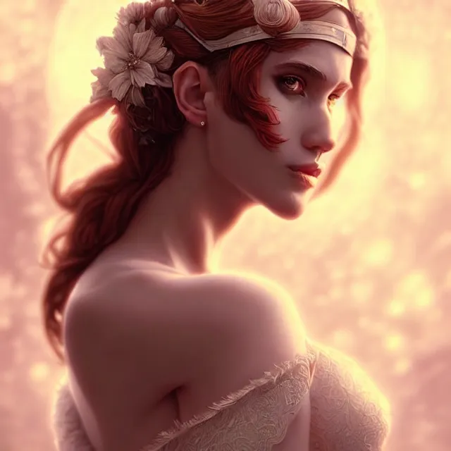 Prompt: epic professional digital art of 👰‍♀️ Venus 🥰,best on artstation, cgsociety, wlop, Behance, pixiv, astonishing, impressive, outstanding, epic, cinematic, stunning, gorgeous, much detail, much wow, masterpiece.