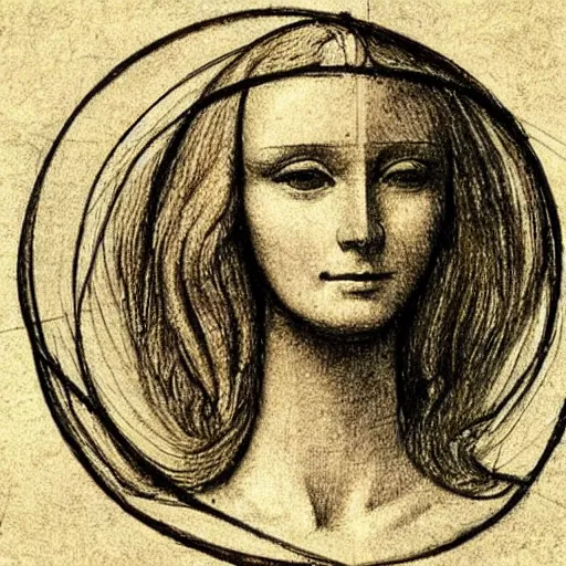 Image similar to leonardo davinci sketch of drawing of a human in a circle representing the golden ratio but it's barbie, plastic barbie doll