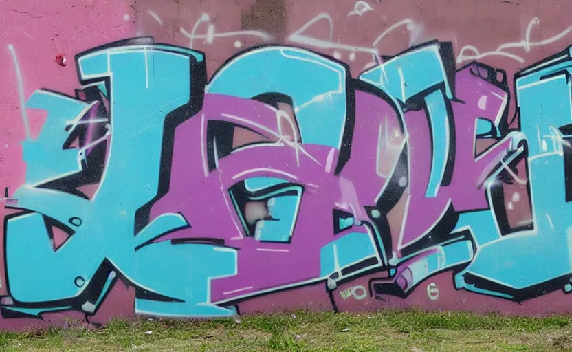 Image similar to graffiti of the word'spencer ', bubble letters