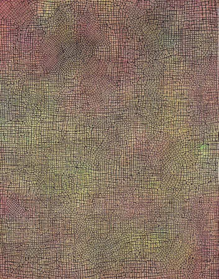 Image similar to hyper detailed industraial & utility flow field matrix by paul klee