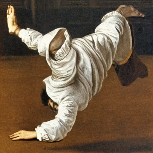 Image similar to galileo galilei doing a cartwheel