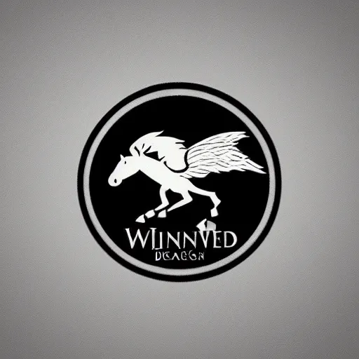 Prompt: a elegant simple logo containing a winged pegasus. the logo belongs to a large billion dollar hedge fund. from 9 9 designs