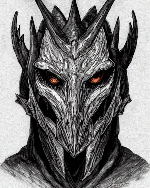 Image similar to portrait of alduin