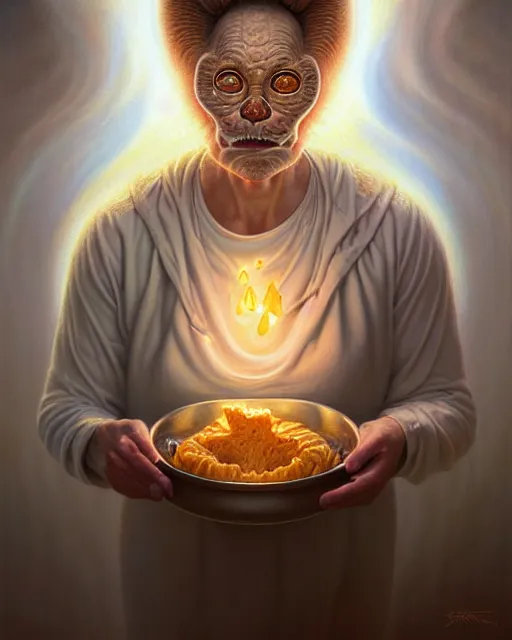 Image similar to detailed portrait of rob lowe cheese milk yogurt sour cream by tomasz alen kopera and peter mohrbacher and johanna martine! and margaret keane! coherent luminescent