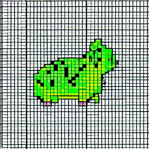 Prompt: bulbasaur, 1995 gameboy color pokémon gen 1 sprite