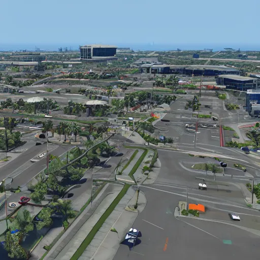 Image similar to pembroke pines florida in gta 5, 8k octane 3D render