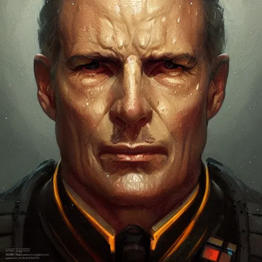 Prompt: portrait of a man by greg rutkowski, admiral jagged fel, star wars expanded universe, he is about 6 0 years old, wearing uniform of the galactic alliance navy, highly detailed portrait, digital painting, artstation, concept art, smooth, sharp foccus ilustration, artstation hq