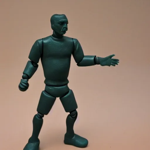 Image similar to wilhelm reich, stop motion vinyl action figure, plastic, toy, rodin style