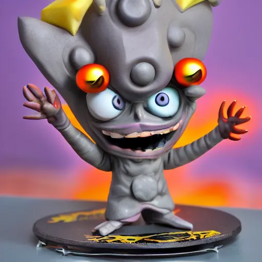 Image similar to alastor the radio demon from habitz hotel, anime figurines, anime, figure, very high quality