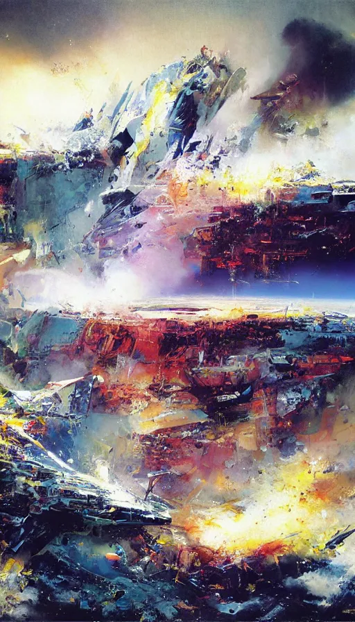 Image similar to the end of the world, by john berkey
