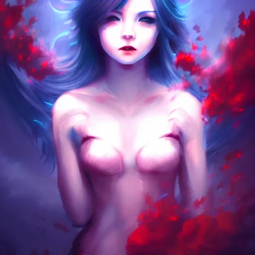 Image similar to I live between heaven and hell by Ross Tran