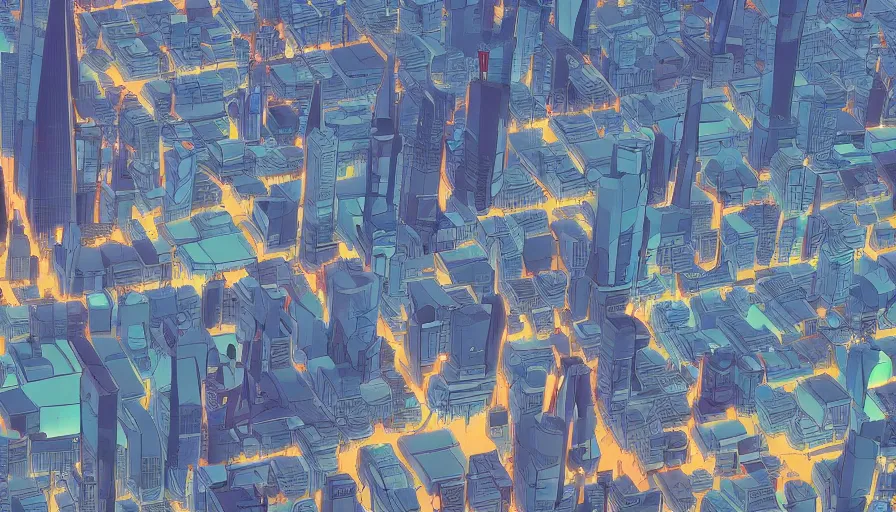 Image similar to a close up of london by makoto shinkai, beeple and james jean, aya takano color style, 4 k, super detailed, modern, 4 k, symmetrical