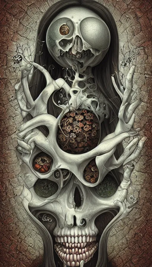 Image similar to life and death mixing together, by naoto hattori