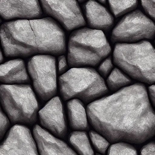 Seamless texture of black glossy rough stone. 3d illustration