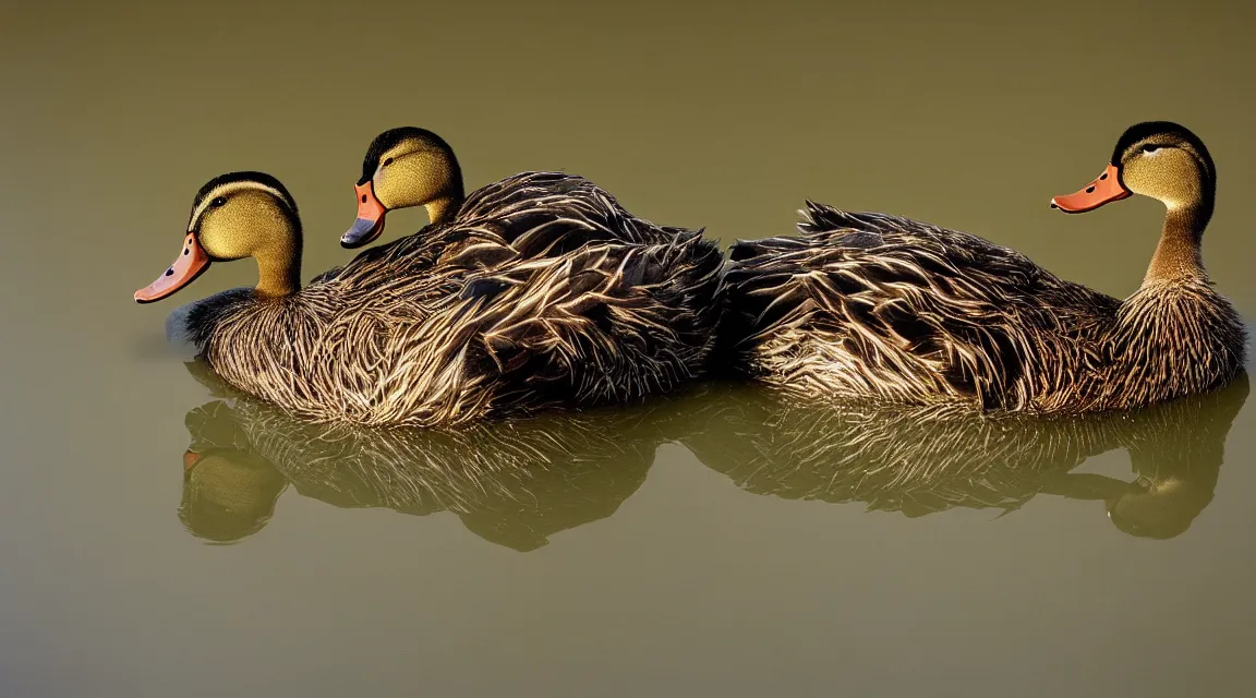 Image similar to a duck and a worm being best friends, photo realistic, professional photo, by Steve McCurry