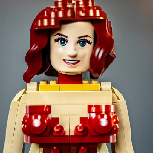 Image similar to amouranth as a lego figure, 4k, high detail, high-resolution photograph, professional photography, ultra-detail, lego