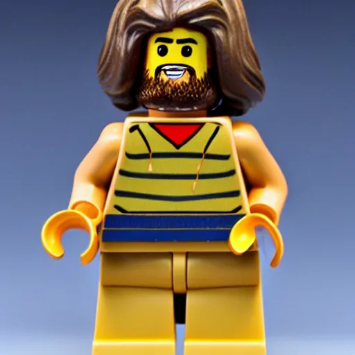 Prompt: a lego figurine of jesus with loaves and fish n - 9