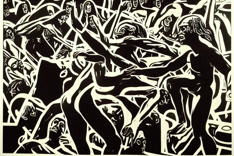 Image similar to the soul's endless plight to perfection, struggle and resolution, by cleon peterson