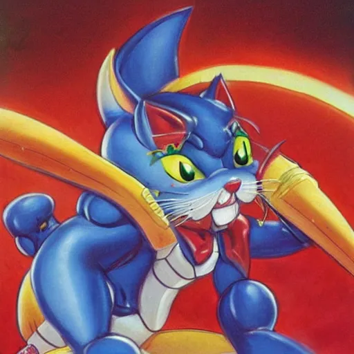 Image similar to samurai pizza cats fantasy art, boris vallejo 8 k