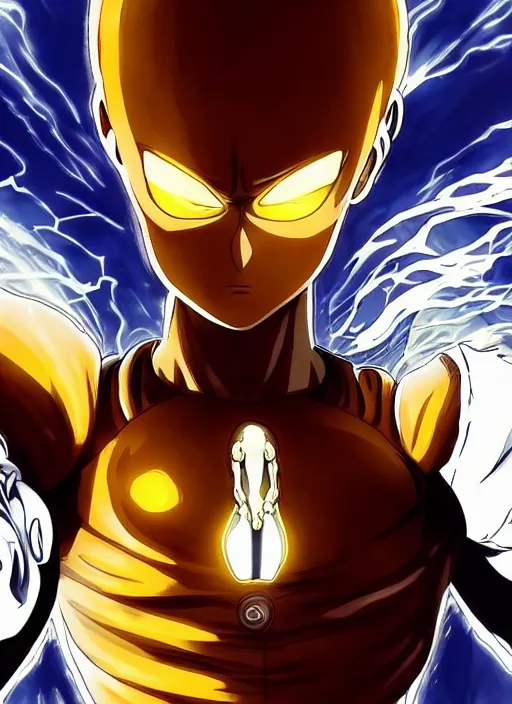 Saitama's Minimalist Design - 4k anime art profile photos - Image