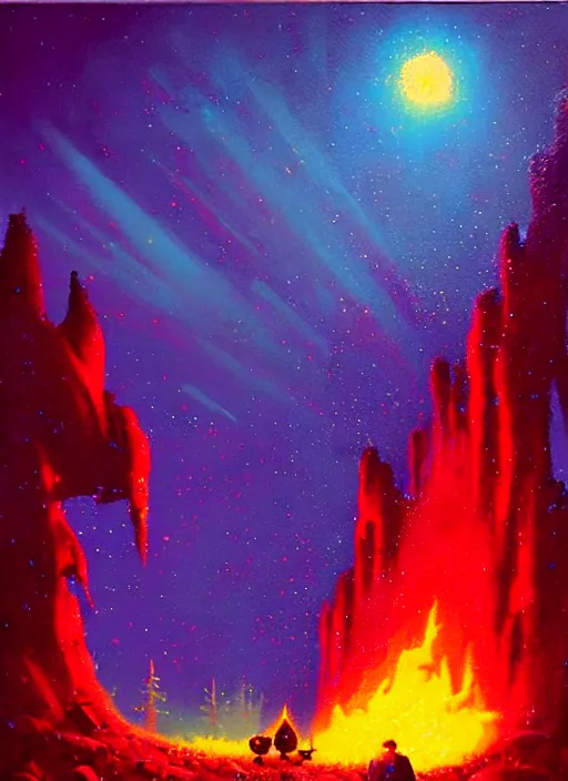 Image similar to camp fire by paul lehr