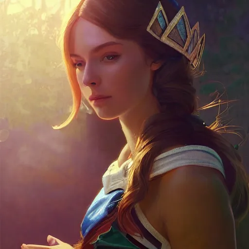 Prompt: marzia kjellberg cheerleader, intricate, elegant, sharp focus, lens flare, bloom, rim light, illustration, highly detailed, photo realistic, unreal engine, greg rutkowski and alphonse mucha, masterpiece