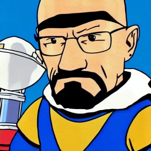 Image similar to walter white as megaman