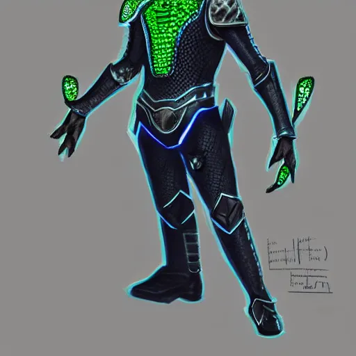 Prompt: High Fantasy Kamen Rider, glowing eyes, 4k, forest plains of north yorkshire, daytime, chainmail grey rubber undersuit, segmented dark blue armor with green secondary color, concept art, illustration