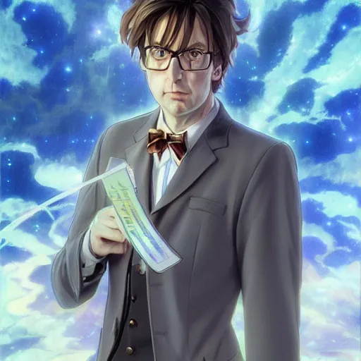 Prompt: The Tenth Doctor as a Beautiful Anime Girl, Beautiful Anime Girl, Beautiful Anime Girl, Looking into the camera, detailed, centered, digital painting, artstation, concept art, donato giancola, Joseph Christian Leyendecker, WLOP, Boris Vallejo, Breathtaking, 8k resolution, extremely detailed, beautiful, establishing shot, artistic, hyperrealistic, beautiful face, octane render, cinematic lighting, dramatic lighting, masterpiece