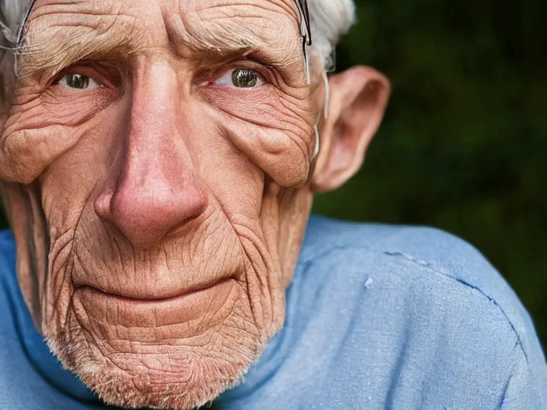 Image similar to A colored colorized real photograph of Jerma985 as an elderly guy, taken in the early 2020s, taken on a 2010s Camera, realistic, hyperrealistic, very realistic, very very realistic, highly detailed, very detailed, extremely detailed, detailed, digital art, trending on artstation, headshot and bodyshot, detailed face, very detailed face, very detailed face, real, real world, in real life, realism, HD Quality, 8k resolution, intricate details, colorized photograph, colorized photon, body and headshot, body and head in view