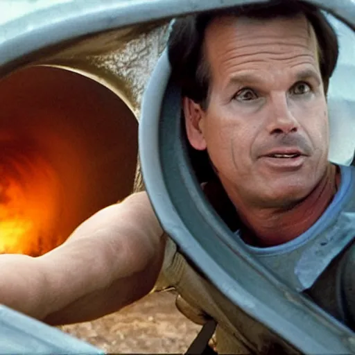 Image similar to bill paxton inside of a tornado, movie still