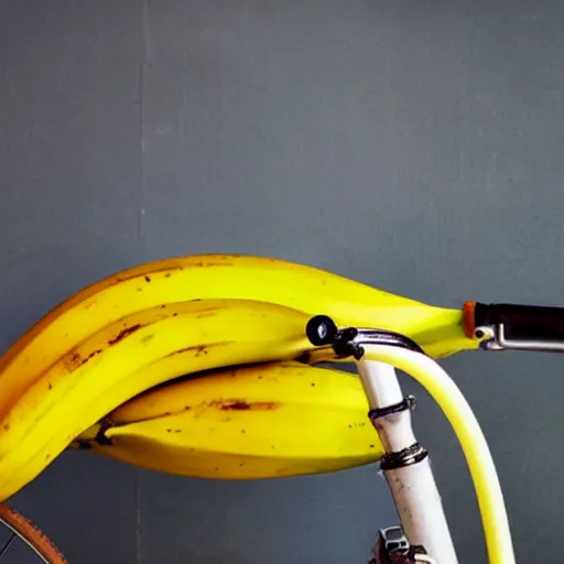 Image similar to a banana on a bike