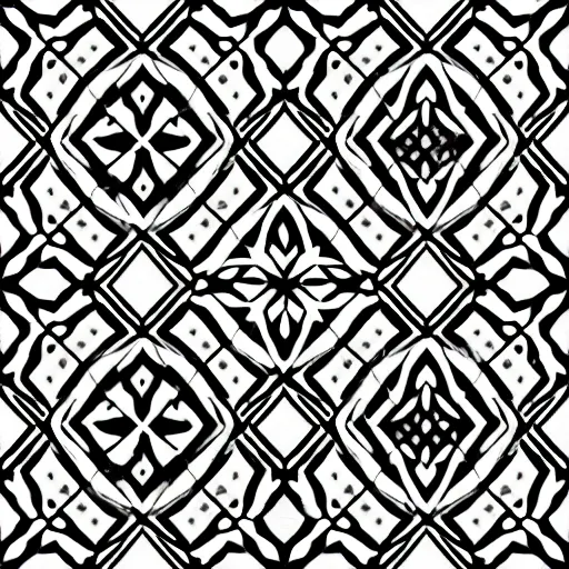 Image similar to geometric, snowflake black and white line art