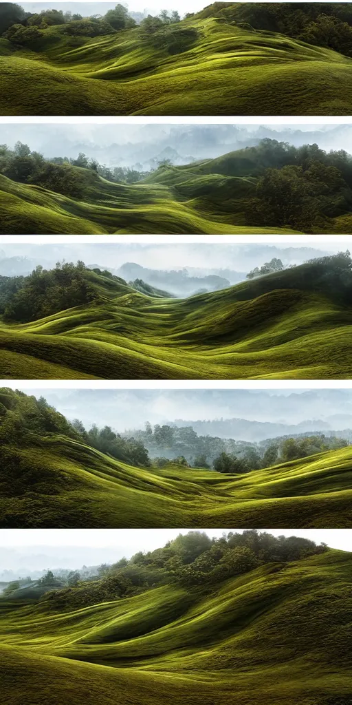 Prompt: a 3 d matte painting of rolling hills made of beautiful skin, dripping wet, landscape painting, photography, highly detailed, hyperrealistic