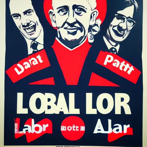 Image similar to Join the labour party! taxes! social democracy! social movement! Labour party leaders poster. This poster inspires me. Beautiful corporate artwork. Corporate colors. Logos. Block text. Labour party. Vote! Vote! Vote! Political party poster.