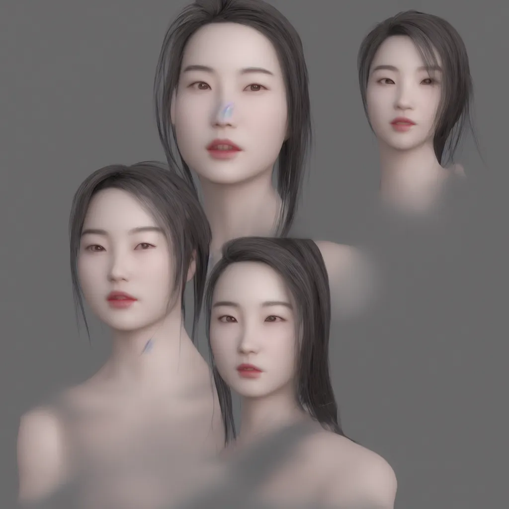 Image similar to liuyifei by xia ban ！ volumetric light, 3 d render